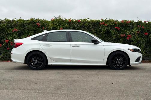 Platinum White Pearl 2024 Honda Civic Sport