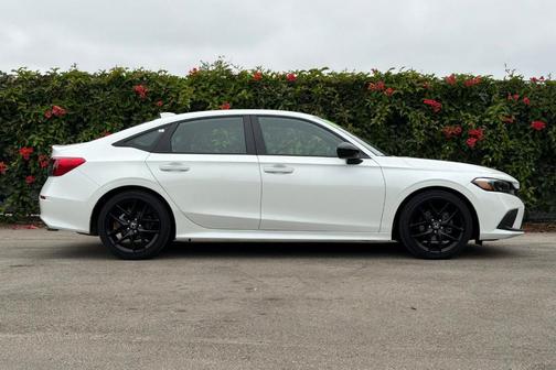 Platinum White Pearl 2024 Honda Civic Sport