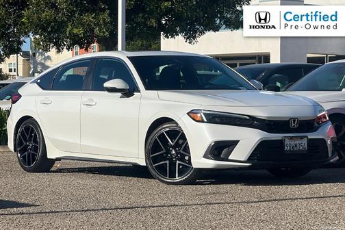 Platinum White Pearl 2022 Honda Civic Sport Touring