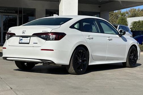 Platinum White Pearl 2026 Honda Civic Hybrid Sport