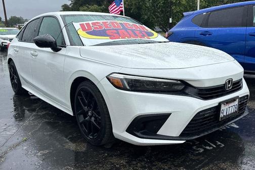 Platinum White Pearl 2024 Honda Civic Sport