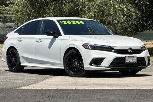 Platinum White Pearl 2024 Honda Civic Sport