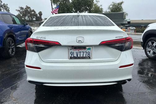 Platinum White Pearl 2024 Honda Civic Sport