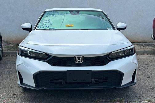 Platinum White Pearl 2025 Honda Civic LX