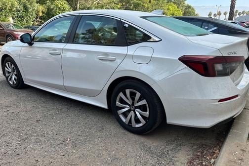 Platinum White Pearl 2025 Honda Civic LX