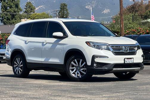 White Diamond Pearl 2019 Honda Pilot EX-L