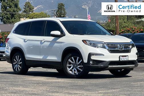 White Diamond Pearl 2019 Honda Pilot EX-L