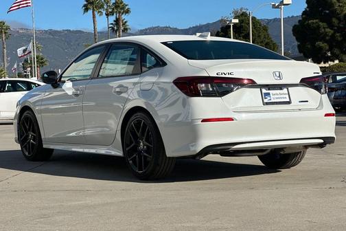 Platinum White Pearl 2026 Honda Civic Hybrid Sport