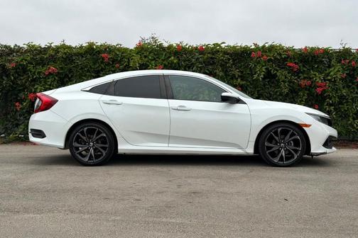 Platinum White Pearl 2020 Honda Civic Sport