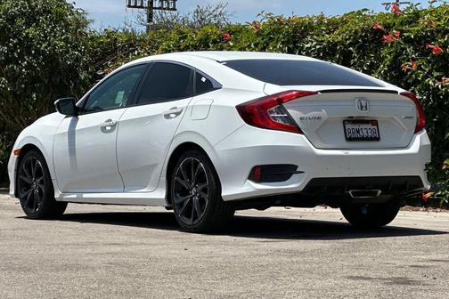 Platinum White Pearl 2020 Honda Civic Sport