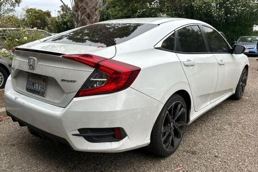 Platinum White Pearl 2020 Honda Civic Sport