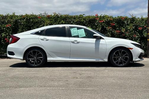 Platinum White Pearl 2020 Honda Civic Sport