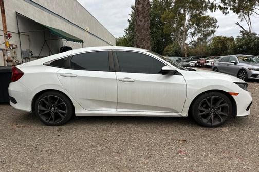 Platinum White Pearl 2020 Honda Civic Sport