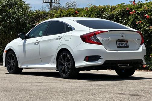 Platinum White Pearl 2020 Honda Civic Sport