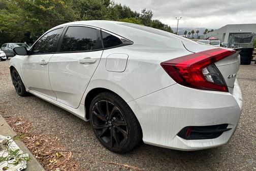 Platinum White Pearl 2020 Honda Civic Sport