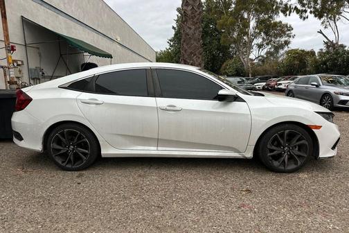 Platinum White Pearl 2020 Honda Civic Sport