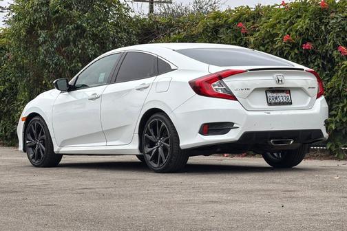 Platinum White Pearl 2020 Honda Civic Sport