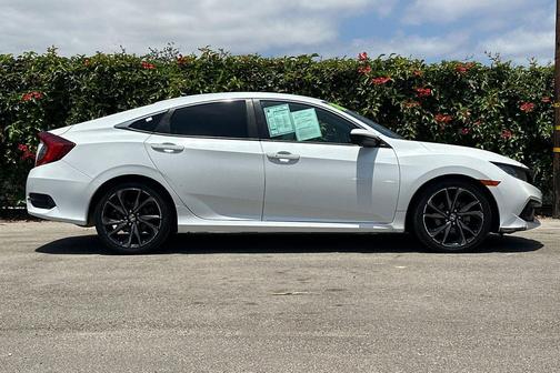 Platinum White Pearl 2020 Honda Civic Sport