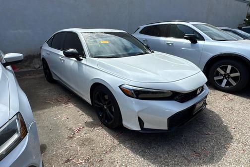 Platinum White Pearl 2025 Honda Civic Si