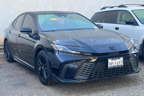 Midnight Black Metallic 2025 Toyota Camry SE