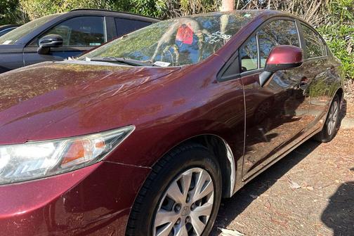 Crimson Pearl 2013 Honda Civic LX
