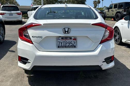 White 2017 Honda Civic EX-L
