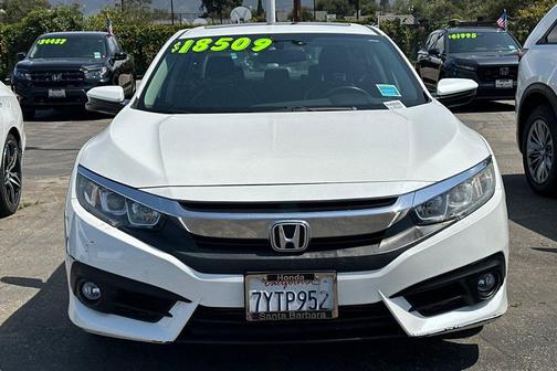 White 2017 Honda Civic EX-L