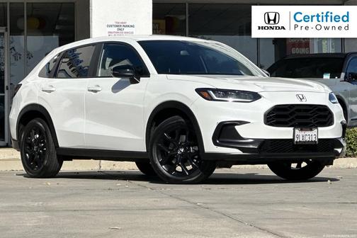 Platinum White Pearl 2024 Honda HR-V Sport