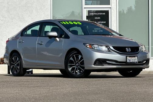 Alabaster Silver Metallic 2015 Honda Civic EX