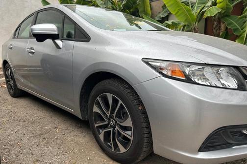 Alabaster Silver Metallic 2015 Honda Civic EX