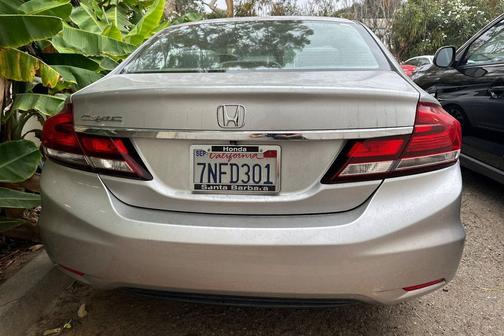 Alabaster Silver Metallic 2015 Honda Civic EX