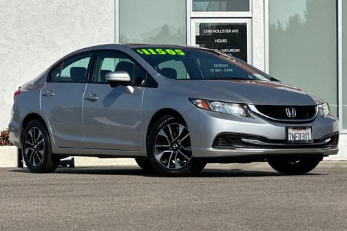 Alabaster Silver Metallic 2015 Honda Civic EX