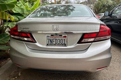 Alabaster Silver Metallic 2015 Honda Civic EX