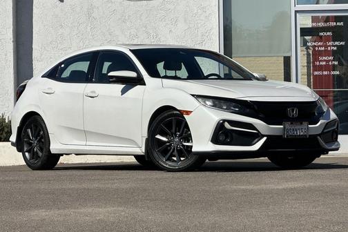 Platinum White Pearl 2020 Honda Civic EX-L