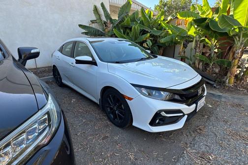Platinum White Pearl 2020 Honda Civic EX-L