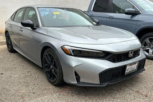 Solar Silver Metallic 2025 Honda Civic Sport