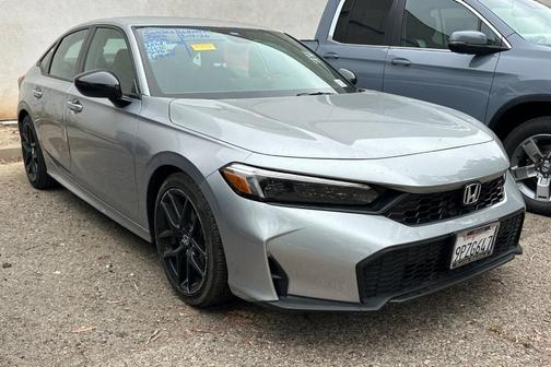 Solar Silver Metallic 2025 Honda Civic Sport
