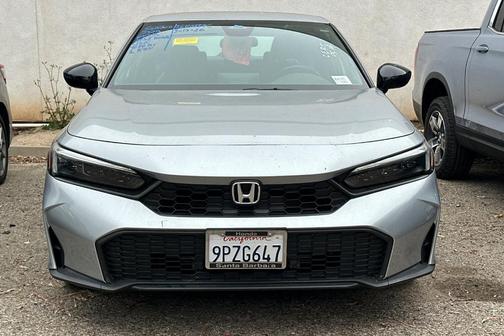 Solar Silver Metallic 2025 Honda Civic Sport