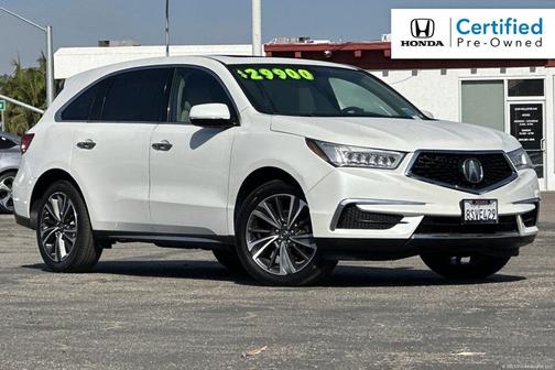 Platinum White Pearl 2020 Acura MDX 3.5L w/Technology Package