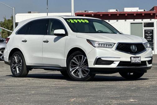 Platinum White Pearl 2020 Acura MDX 3.5L w/Technology Package
