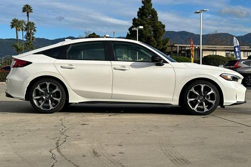 Platinum White Pearl 2026 Honda Civic Hybrid Sport Touring