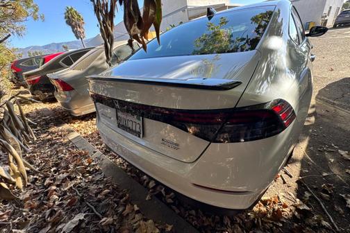 Platinum White Pearl 2025 Honda Accord Hybrid Sport