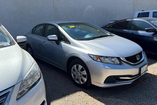 Alabaster Silver Metallic 2014 Honda Civic LX