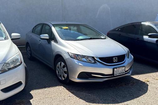 Alabaster Silver Metallic 2014 Honda Civic LX