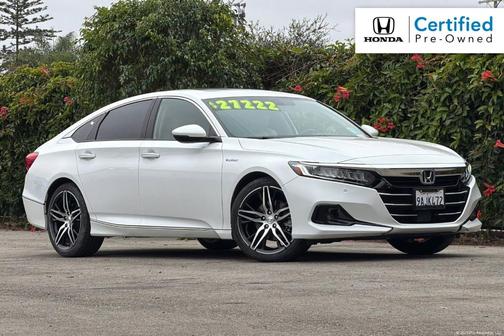 Platinum White Pearl 2022 Honda Accord Hybrid Touring