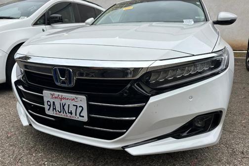 Platinum White Pearl 2022 Honda Accord Hybrid Touring