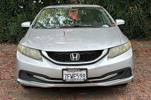 Alabaster Silver Metallic 2014 Honda Civic EX