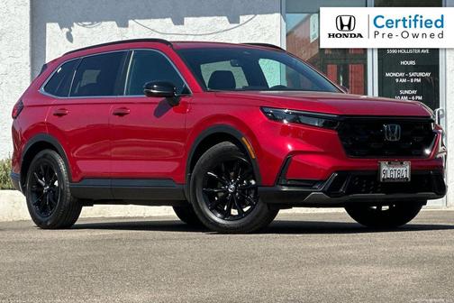 Radiant Red Metallic 2024 Honda CR-V Hybrid Sport-L