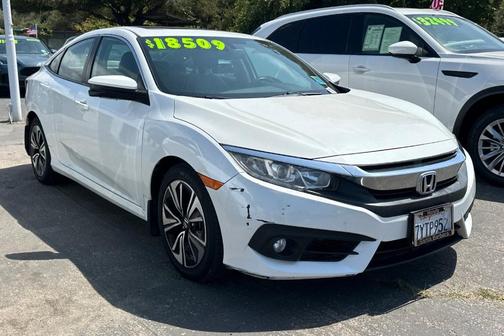 White Orchid Pearl 2017 Honda Civic EX-L