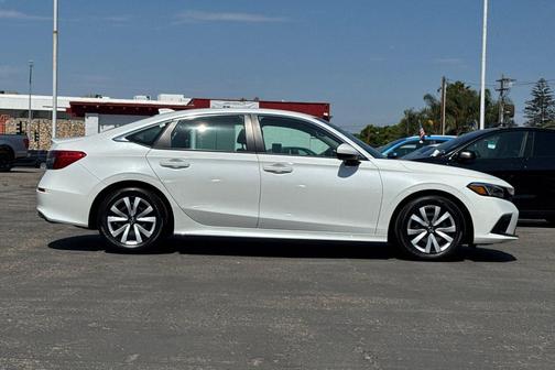 Platinum White Pearl 2023 Honda Civic LX